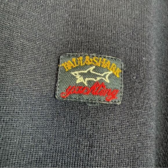 Vintage Paul & Shark Yachting Sweater Cardigan Navy Men's L Nautical Preppy - Picture 5 of 13